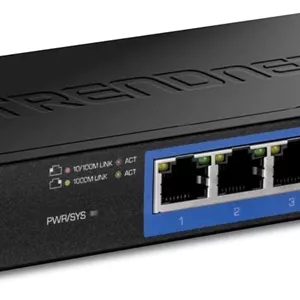 سوئیچ صنعتی ریلی DIN گیگابیتی لایه 2 مدیریت شده 6 پورت TRENDnet مدل TI-G642i، دارای 4 پورت گیگابیتی، 2 اسلات SFP، IP30، Vlan، Qos، Lacp، STP/Rstp، مدیریت پهنای باند