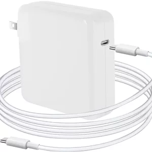 آداپتور برق 96 واتی USB C سازگار با مک بوک ایر/پرو، آیپد پرو، سامسونگ گلکسی و تمام دستگاه های USB-C، اتصال قدرتمند، کیفیت اورجینال