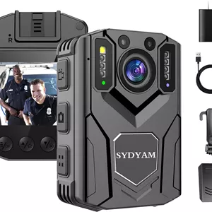 دوربین بدنه HD با کیفیت 2K/1440P، ضبط 8-10 ساعته، ضد آب IP67 با ضبط صدا و تصویر برای جلسات پلیس، پیاده روی، نگهبانی و گشت زنی روزانه