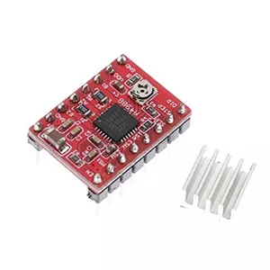 5 عدد قطعه پرینتر سه بعدی Reprap A4988 ماژول درایور موتور پله ای با هیت سینک Stepstick سازگار با Ramps 1.4