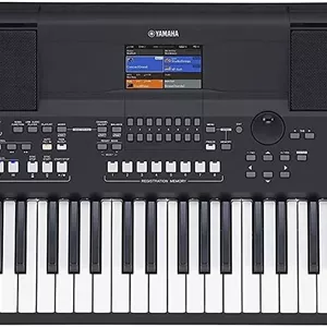 کیبورد دیجیتال یاماها PSR-SX600 - یک کیبورد ورک استیشن دیجیتال قدرتمند با 61 کلاویه حساس به لمس، 850 صدای ساز معتبر و استایل های DJ، با رنگ مشکی