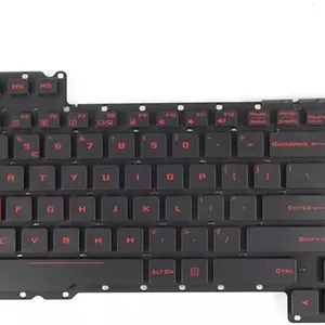 کیبورد Abakoo - سازگار با ASUS ROG G752 G752VS G752VM G752VL G752VY G701VI G752VT با نور پس زمینه بدون قاب - قرمز