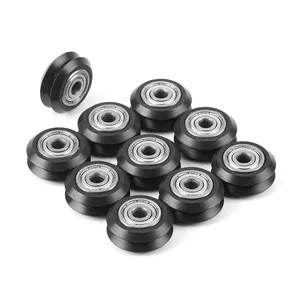10 عدد قرقره پلاستیکی POM چرخ گرد غیرفعال با بلبرینگ خطی برای پرینتر سه بعدی Ender 3، Ender 3 V2، CR-10، CR-10S