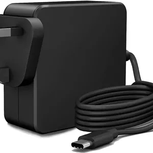 آداپتور برق 90 وات 87 وات USB C، آداپتور منبع تغذیه شارژر لپ تاپ Type C PD برای MacBook/Pro، Samsung، Lenovo، ASUS، Acer، Dell، HUAWEI، HP و سایر دستگاه های Type C