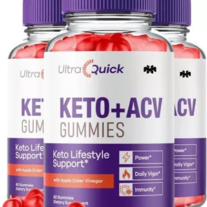پاستیل های سرکه سیب و کتو Mega Hits Ultra Quick، پاستیل های کتو UltraQuick، کتو Ultra، ۱۸۰ عدد، بسته ۳ عددی
