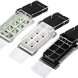 اسلاید محفظه کشت سلول NEST Scientific 230104، 4 خانه با اسلاید شیشه ای، شفاف، مساحت رشد سلول 2.13 سانتی متر مربع، حجم کارکرد 0.5-1.3 میلی لیتر (2 عدد)