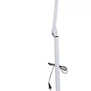 چراغ ذره‌بینی LED با پایه ایستاده – لنز شیشه ای اپتیکال قابل تنظیم برای ناخن، اسپا، سالن، اکستنشن مژه، تاتو، کلینیک – سفید