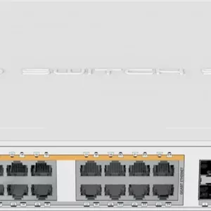 روتر/سوئیچ 24 پورت گیگابیتی میکروتیک با 4 پورت SFP  10G، بوت دوگانه، PoE، 500W | CRS328-24P-4S RM