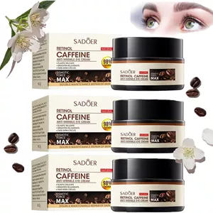 کرم دور چشم سادور 3 عددی، کرم آبرسان رتینول و کافئین سادور، کرم دور چشم کافئین کاهش دهنده چروک، خطوط ریز و پف زیر چشم، آبرسان ناحیه دور چشم