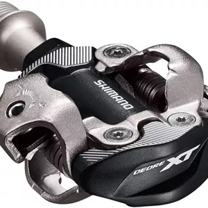 پدال های Shimano SPD - پدال های بدون کلیپس Deore XT PD-M8100 برای MTB - بست های SM-SH51 شامل می شوند - مشکی