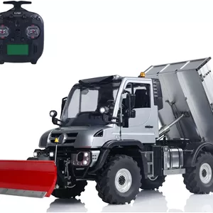 ماشین کمپرسی هیدرولیک آفرود کنترلی 4X4 مدل U423 در مقیاس 1:10 با تیغه برف روبی، خودرو خزنده صخره نورد با سیستم انتقال 2 سرعته، نور و صدا و ریموت کنترل ST8