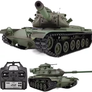 تانک سنگین کنترلی M60A3، مدل جنگی نظامی شبیه سازی شده با دود، جلوه صوتی و قابلیت شلیک، مدل مبتدی بزرگ 64 سانتی متری