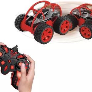 ماشین کنترلی چرخشی GEARBOX، با قابلیت چرخش 360 درجه، حرکت چند جهته، لاستیک های مناسب تمام سطوح، سرعت 12 کیلومتر بر ساعت، 2.4 گیگاهرتز، مناسب برای کودکان 6 سال به بالا