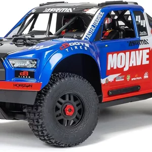 ماشین آرسی کامیون صحرایی ARRMA Mojave 4X4 4S BLX مقیاس 1/8 RTR (باتری و شارژر شامل نمی شود) آبی/قرمز ARA4404T2