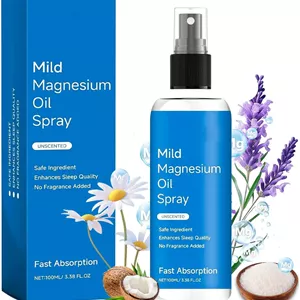 اسپری منیزیم، اسپری روغن منیزیم، بدون مواد معدنی ناسالم - اسپری منیزیم موضعی 100% خالص ارگانیک طبیعی برای پا، بدن، خواب و آرامش با جذب آسان (100 میلی لیتر)