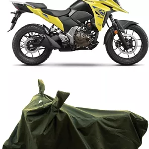 روکش موتورسیکلت مناسب برای سوزوکی وی-استروم SX 250، ضد آب و ضد گرد و غبار، پارچه مرغوب 190T - زیتونی