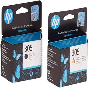 کارتریج جوهر مشکی اصلی HP 305 (1) و کارتریج جوهر سه رنگ اصلی HP 305 (1) - بسته 5 عددی