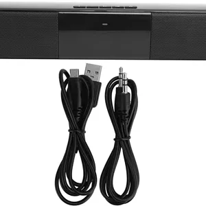 اسپیکر ساندبار بلوتوث بی‌سیم برای تلویزیون مدل BS28A با توان 2x5W، قابلیت پشتیبانی از کارت حافظه، فلش مموری، AUX و رادیو FM