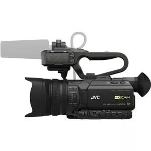 دوربین فیلمبرداری استریمینگ JVC GY-HM250 UHD 4K با گرافیک داخلی Lower-Thirds