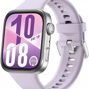 ساعت هوشمند HUAWEI Watch FIT 4، صفحه نمایش 1.82 اینچی، بیش از 100 حالت ورزشی، ردیاب تناسب اندام و سلامتی، دستیار تندرستی عاطفی، عمر باتری تا 10 روز، سازگار با iOS و Android، بنفش