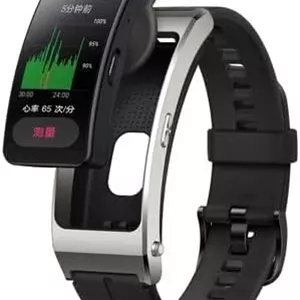 هواوی TalkBand B7 دستبند هوشمند، ردیاب فعالیت های ورزشی با صفحه نمایش رنگی 1.53 اینچی AMOLED، نظارت بر تناسب اندام در تمام طول روز، هندزفری بلوتوثی جداشدنی گرافیت مشکی (نسخه چینی)