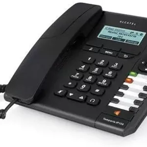 تلفن رومیزی ویپ آلکاتل Temporis IP150 m، بدون PoE، با منبع تغذیه (مشکی)