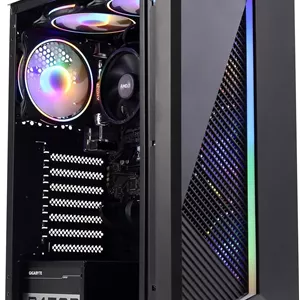 کامپیوتر رومیزی گیمینگ و اداری MXZ، پردازنده R5 5600GT، رم 16 گیگابایت DDR4 3200، حافظه 1 ترابایت NVME SSD، دارای 6 فن RGB، وای فای و ویندوز 11 پرو 64 بیتی