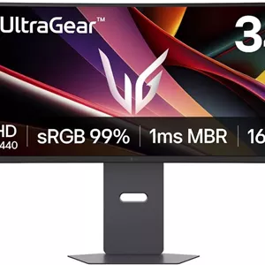 مانیتور گیمینگ خمیده 34 اینچی ال‌جی UltraGear™ مدل 34G600A-B | نرخ تازه‌سازی 160 هرتز، AMD FreeSync™ Premium با بلندگوهای استریو داخلی 5 وات x 2