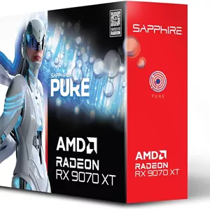 کارت گرافیک سافایر Pure AMD Radeon RX 9070 XT با 16 گیگابایت حافظه GDDR6 و FSR 4