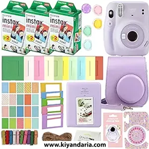 دوربین عکاسی چاپ فوری Fujifilm Instax Mini 11 (Lilac Purple) همراه لوازم جانبی