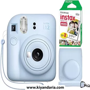دوربین عکاسی چاپ فوری Fujifilm Instax Mini 12 IMinimate Custom (آبی پاستیلی)