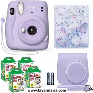 دوربین عکاسی چاپ فوری (Fujifilm Instax Mini11(Lilac Purple با لوازم جانبی