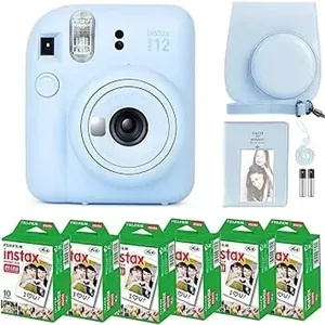 دوربین عکاسی دیجیتالی چاپ سریع فوجی فیلم مدل Fujifilm Instax Mini Bundle12  جمع‌وجور