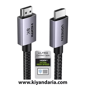 کابل HDMI 8K یوگرین (UGREEN) به طول 3 متر – کابل HDMI نسخه 2.1 با پهنای باند 48 گیگابیت بر ثانیه