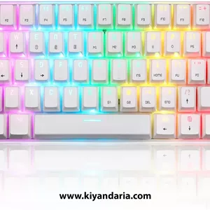 کیبورد گیمینگ Eacam مدل SK62 -سوئیچ آبی
