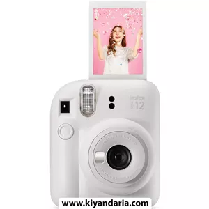 دوربین عکاسی چاپ فوری فوجی فیلم مدلInstax Mini 12, Clay White دوربین خانوادگی