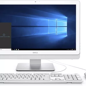 کامپیوتر همه کاره Dell i3265-A643WHT-PUS Inspiron 3265 AIO، صفحه نمایش 21.5 اینچی، پردازنده AMD A6-7310 APU، حافظه 6 گیگابایتی دو کاناله، هارد دیسک 1 ترابایتی 5400 دور در دقیقه، سفید