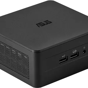 کامپیوتر رومیزی barebone ایسوس NUC 13 Pro با پردازنده Intel Core i7-1360P vPro، گرافیک Intel UHD، بدون حافظه رم، بدون سیستم عاملکابل برق