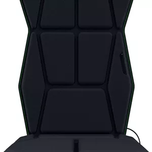 کوسن صندلی گیمینگ لمسی Razer Freyja HD: لمسی چند جهته، سفارشی سازی Haptic EQ از طریق Synapse، بی سیم HyperSpeed ​​و بلوتوث، بند قابل تنظیم برای تناسب جهانی - مشکی
