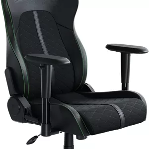 صندلی گیمینگ Razer Enki X Essential: راحتی تمام روز - قوس کمری داخلی - تراکم بالشتک بهینه - چرم مصنوعی سازگار با محیط زیست با بافت دوگانه - قابلیت تنظیم زاویه 152 درجه - مشکی