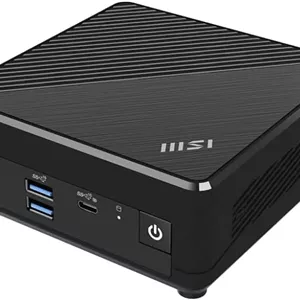 مینی پی سی MSI Cubi N ADL: پردازنده Intel Pentium N200، گرافیک Intel UHD، حافظه 4 گیگابایتی، حافظه اس اس دی 128 گیگابایتی M.2، وای فای، نمایشگر دوگانه، ویندوز 11 پرو: مشکی ADL-065US