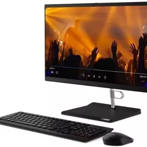 کامپیوتر همه کاره لنوو V30a-22، پردازنده نسل دهم Intel i5-1035G1، گرافیک Intel® UHD، رم 16 گیگابایتی DDR4-3200، حافظه SSD 512 M.2، صفحه نمایش 21.5 اینچی FHD، دی وی دی رایتر، ویندوز 11 (مشکی کلاغی)