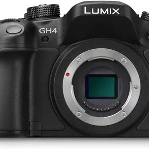 دوربین بدون آینه پاناسونیک لومیکس GH4 با کیفیت 4K، 16 مگاپیکسل، LCD لمسی 3 اینچی، مدل DMC-GH4KBODY (بازسازی شده)