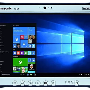 پاناسونیک Toughpad G1, FZ-G1 MK4، پردازنده Intel Core i5-6300U با فرکانس 2.40GHz، صفحه نمایش لمسی 10.1 اینچیDigitizer، حافظه SSD 256 گیگابایتی، 8 گیگابایت رم، وب کم، دوربین پشتی، TPM 2.0، باتری با عمر طولانی، ویندوز 10 پرو (بازسازی شده)