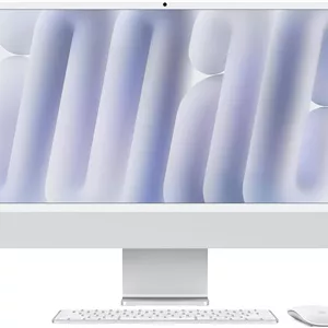 آی‌مک 2024 اپل (24 اینچی، تراشه Apple M4 با CPU 8 هسته‌ای و GPU 8 هسته‌ای، حافظه یکپارچه 16 گیگابایتی، 256 گیگابایت) - نقره‌ای؛ عربی/انگلیسی