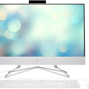 جدیدترین کامپیوتر رومیزی آل این وان 24 اینچی HP مدل 2022، پردازنده نسل دوازدهم Intel Core i5-1235U، گرافیک Intel Iris XE، رم 8 گیگابایتی DDR4، حافظه SSD NVMe 512 گیگابایتی، صفحه نمایش 23.8 اینچی FHD، ویندوز 11 (سفید برفی)