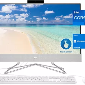 جدیدترین کامپیوتر دسکتاپ آل این وان HP، صفحه نمایش لمسی 23.8 اینچی Full HD، پردازنده نسل یازدهم Intel Core i7-1165G7، گرافیک Intel Iris Xe، رم 16 گیگابایتی، 256 گیگابایت SSD1 ترابایت HDD، وب کم، ویندوز 11 هوم (ارتقا یافته)