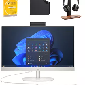 کامپیوتر همه کاره HP مدل PRO ONE 240 G10 – صفحه نمایش 23.8 اینچ، پردازنده نسل سیزدهم Intel i5-1335U، ویندوز 11 پرو (شامل پایه هدست Wave 1کیبورد سیمیماوسآنتی ویروسپد ماوس) سفید (32 گیگابایت رم - 512 گیگابایت SSD)