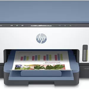 پرینتر چندکاره جوهرافشان HP Smart Tank 725، بی‌سیم، پرینت، اسکن، کپی، چاپ دوروی خودکار، چاپ تا 18000 صفحه سیاه و سفید یا 8000 صفحه رنگی، سفید/آبی [28B51A]، استاندارد