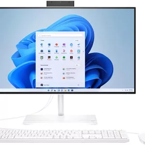 کامپیوتر همه کاره HP با صفحه نمایش 23.8 اینچی FHD IPS - پردازنده نسل سیزدهم Intel Core i5-1335U - کارت گرافیک Intel Iris Xe - رم 16 گیگابایتی DDR4 - حافظه SSD NVMe 512 گیگابایتی - کیبورد و ماوس سفید - ویندوز 11 - سفید صدفی